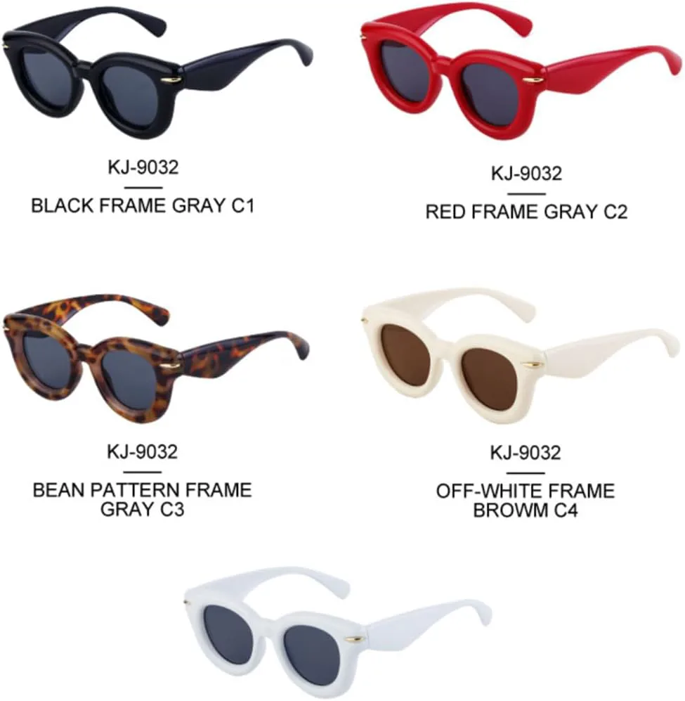 

Солнцезащитные очки с защитой UV400 | Толстая оправа "кошачий глаз" | для женщин и мужчин, для занятий спортом на открытом воздухе и вождения DSVIGF, C1 Black