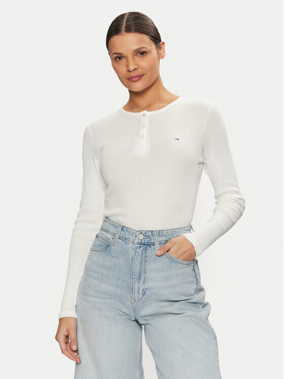 

Узкая блузка Tommy Jeans, белый