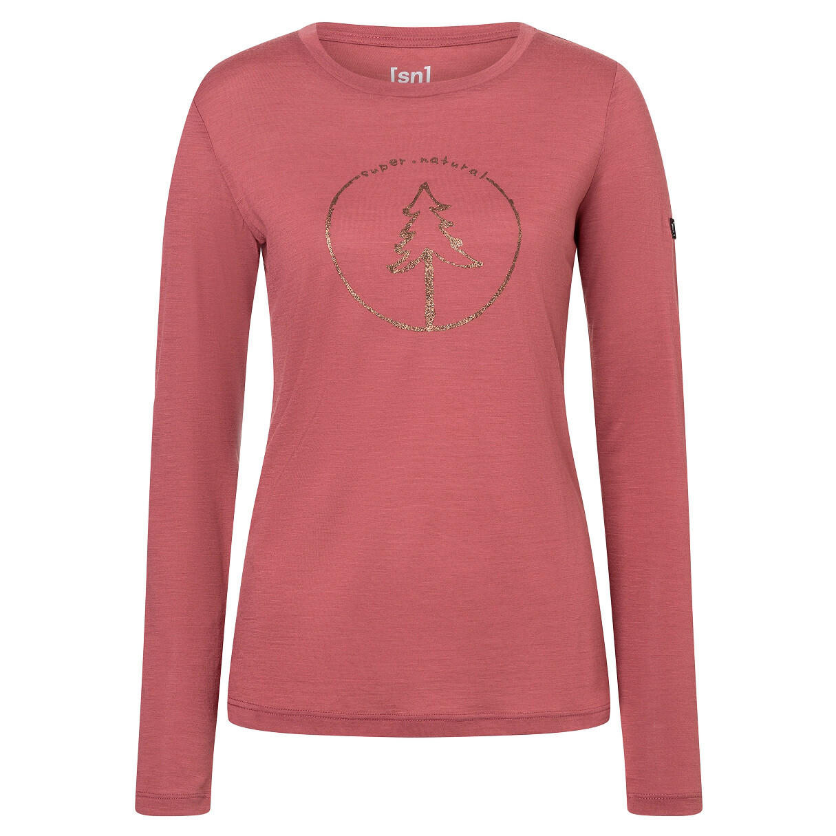 

Лонгслив Super.Natural Bubble Tree L/S, цвет Roan Rouge/Copper