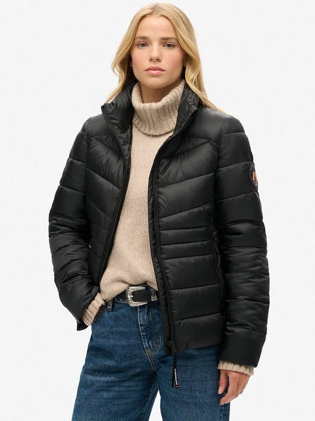 

Стеганая куртка fuji с подкладкой Superdry, черный