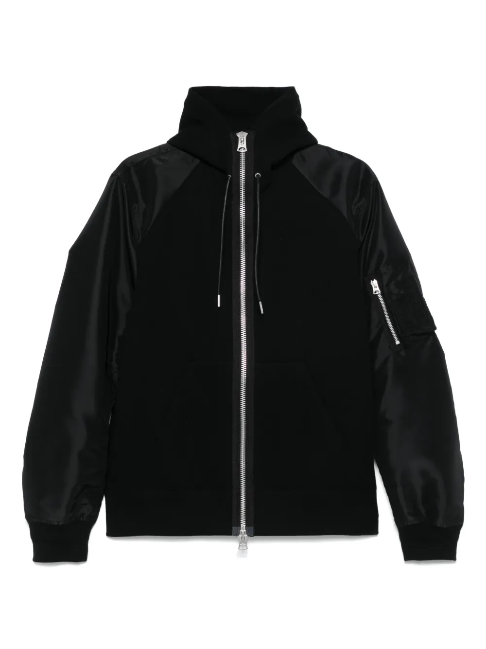 

Бомбер с капюшоном SACAI, черный