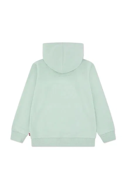 Худи детское с капюшоном Mini Batwing Pull Over Hoo Levi's, зеленый — фото 3