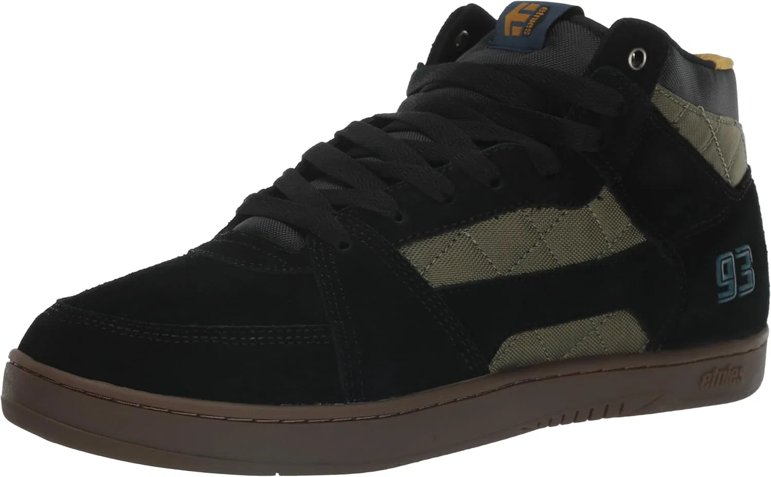 Мужские скейтбордистские кроссовки Etnies MC Rap Hi, 2-Black Green Gum