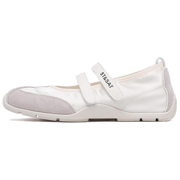 Туфли Мэри Джейн на плоской подошве женские ST&SAT, Beige