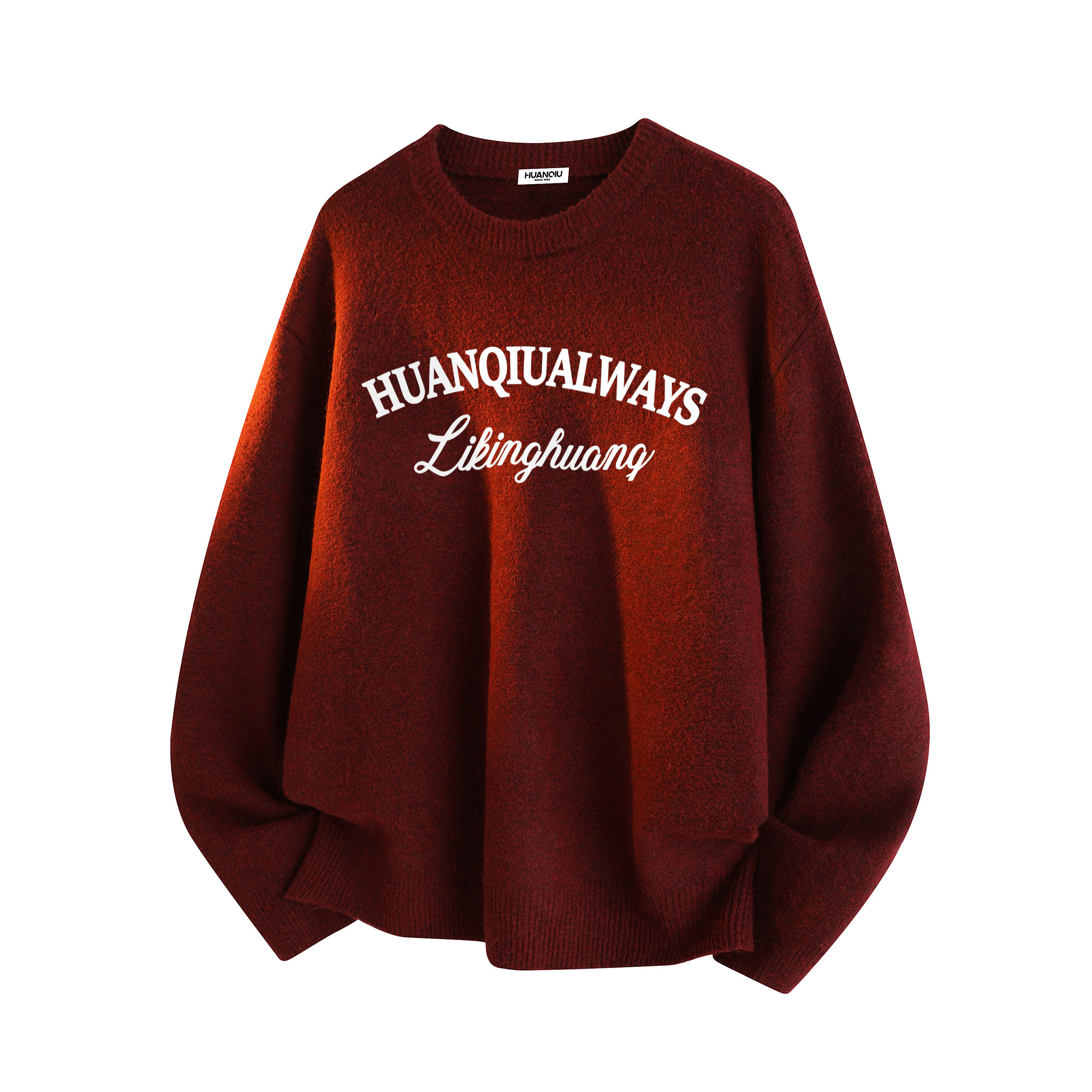 

Толстовка Unisex Crew Neck Thickened Others HUANQIU, burgundy