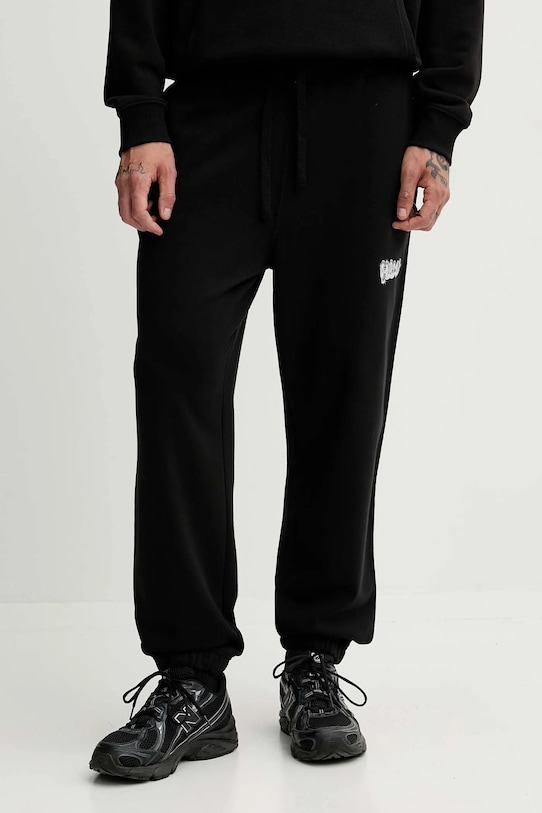 

Хлопковые спортивные штаны Hugo Blue, черный