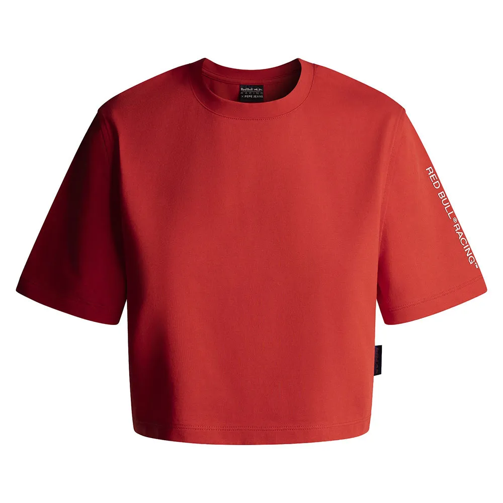 

Футболка с коротким рукавом Red Bull Racing Boxy Crop, красный
