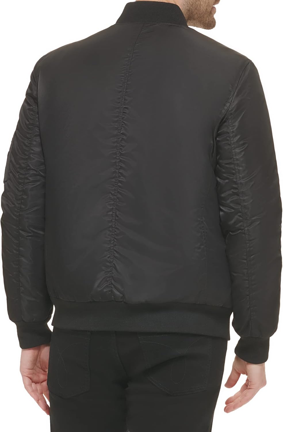 Мужская нейлоновая летная куртка Calvin Klein, Nylon Flight Black — фото 4
