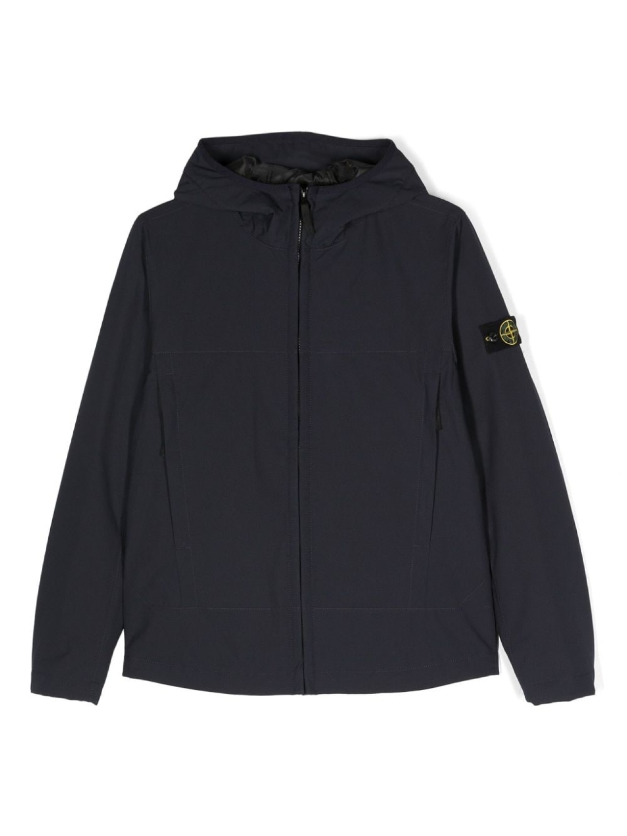 

Stone Island Junior куртка с капюшоном и нашивкой Compass, синий