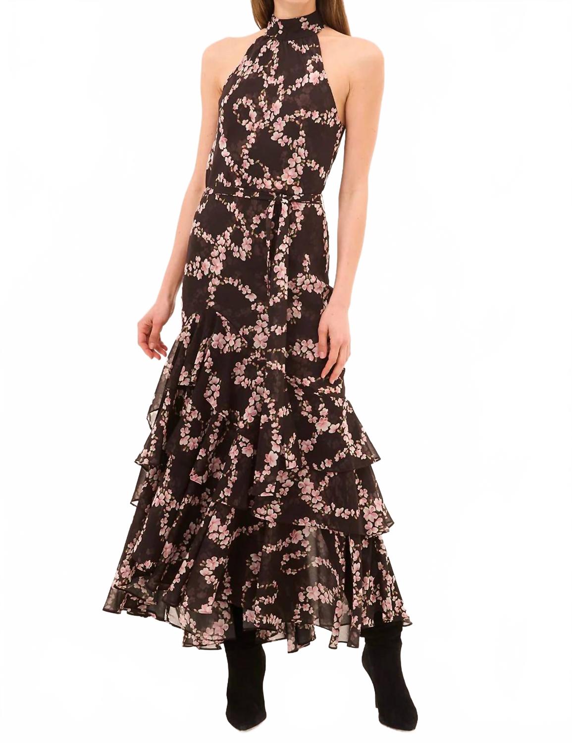 

Misa Los Angeles Платье-макси Eliana коричневого цвета