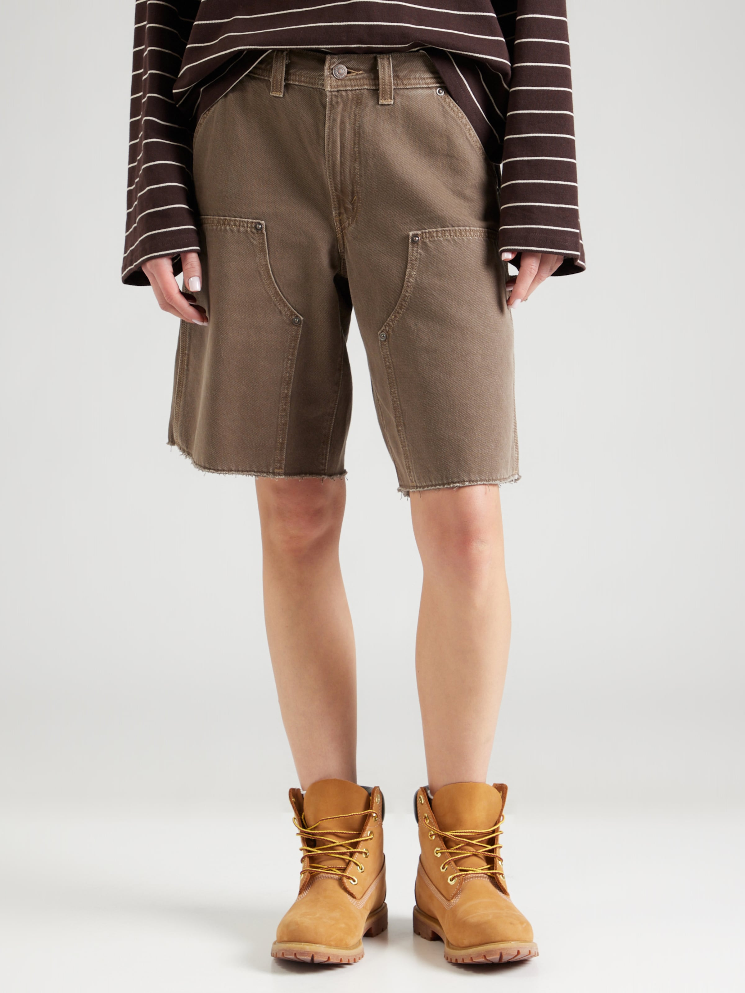 LEVI'S  Свободные джинсовые шорты 'Baggy Dad Utility Shorts' в коричневом цвете — фото 3