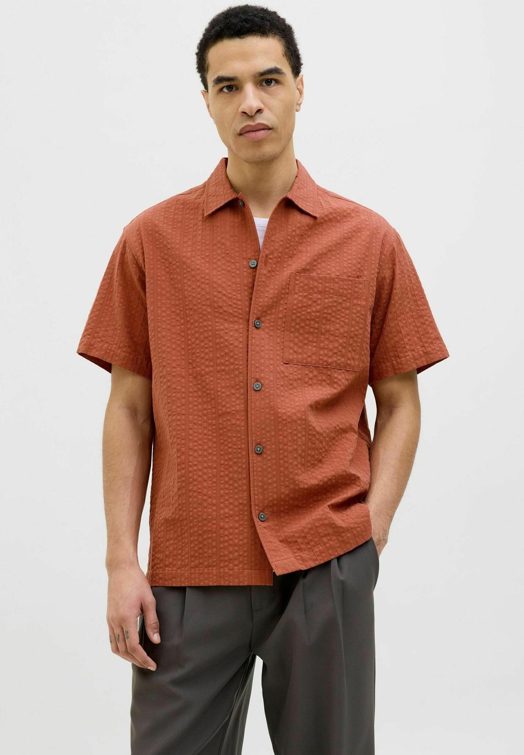 

Рубашка CCEASTON Jack & Jones PREMIUM, темно-красный