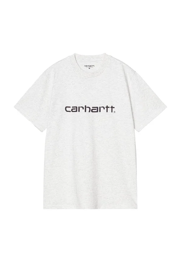 

Футболка с короткими рукавами и принтом. Carhartt Wip, Ash Heather, Серый, Футболка с короткими рукавами и принтом. Carhartt Wip, Ash Heather