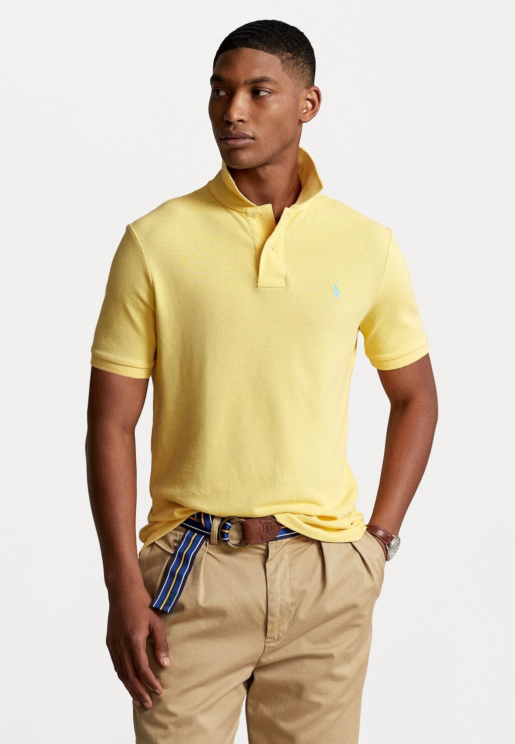 

Поло ФУТБОЛКА ПОЛО SLIM FIT MESH Polo Ralph Lauren, кукурузно-желтый