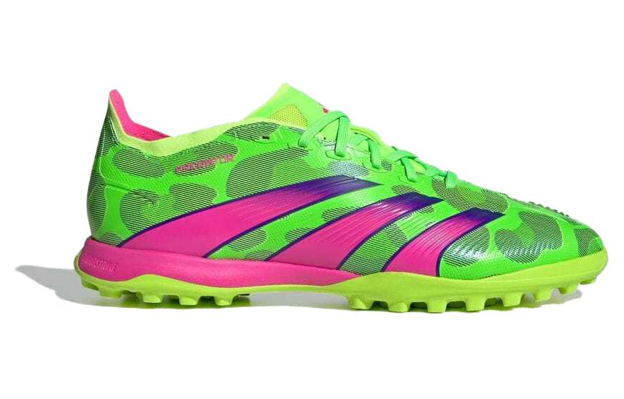 Adidas Predator League TF Резиновые Сломанные Шипы Амортизирующие Износостойкие Дышащие Футбольные Бутсы Унисекс Зеленый Фиолетовый — фото 2