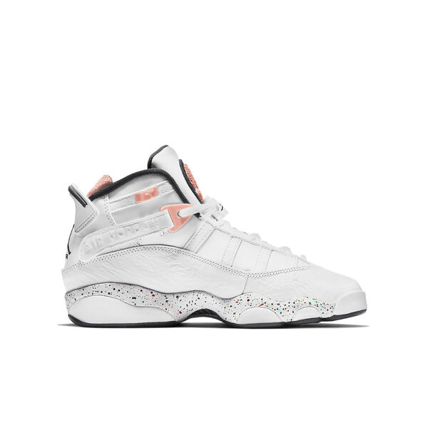 Кроссовки 6 колец Air Jordan, белый — фото 2