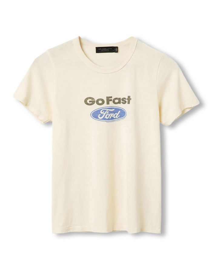 

Женская футболка Ford Fast Girl Original Junk Food Clothing, коричневый/бежевый