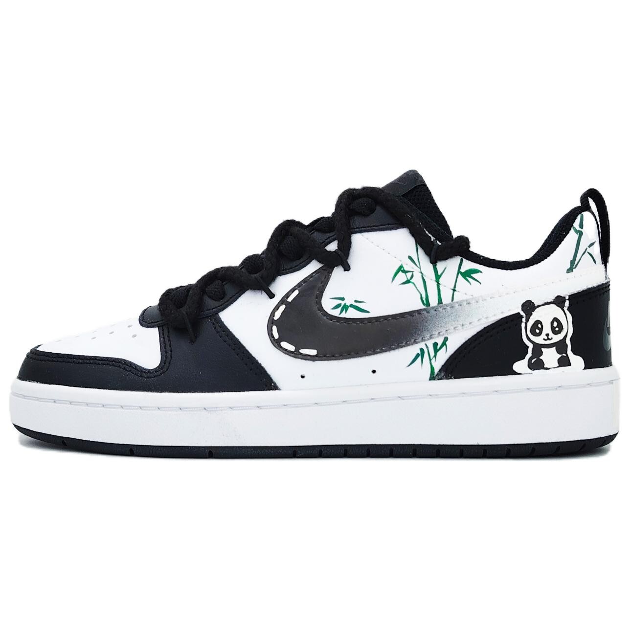 

Кроссовки Nike Court Borough Skateboard Shoes Women's Low-Top White, Черный, Кроссовки Nike Court Borough Skateboard Shoes Women's Low-Top White