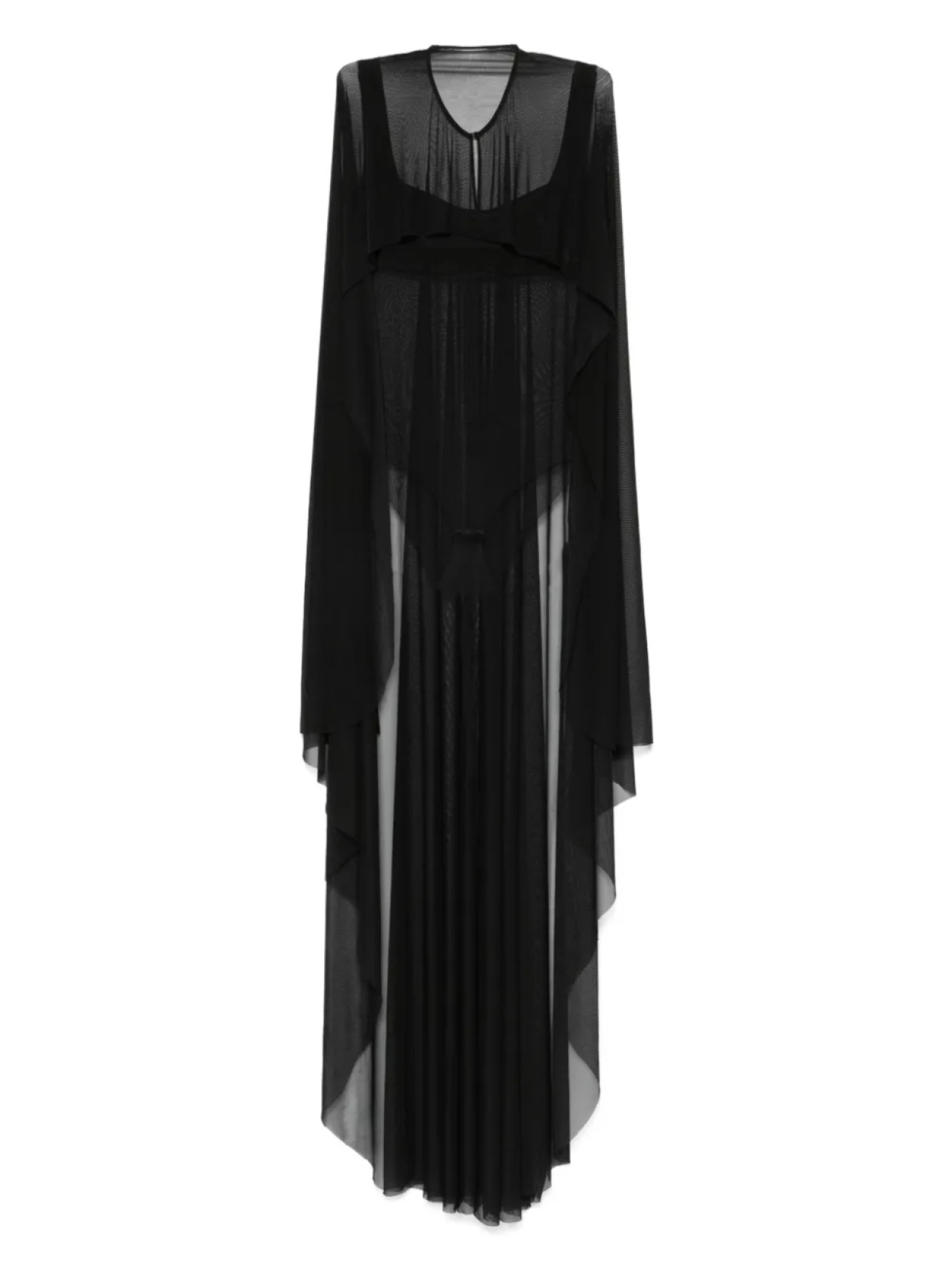 

Топ Atu Body Couture semi-sheer top, черный