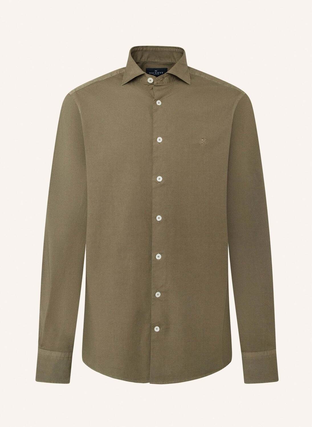 

Повседневная рубашка ess gmt Dyed Stret Pop Hackett London, хаки