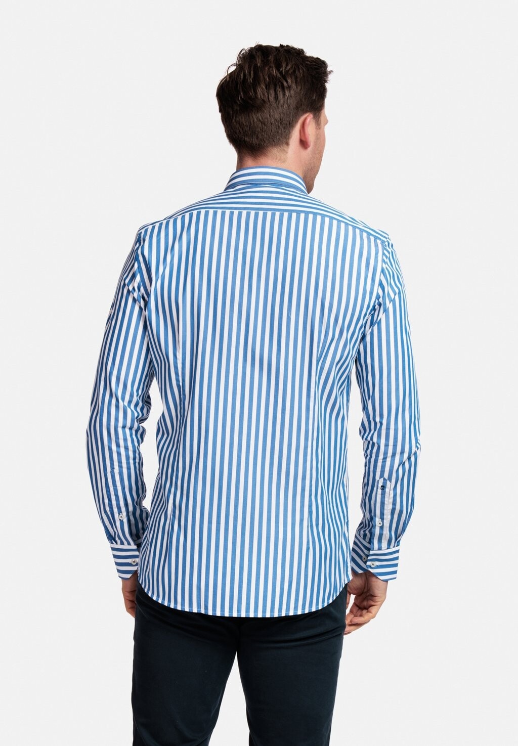 

Рубашка LANGE MOUW MODERN FIT SEMI CUTAWAY STREEP GIORDANO, синий