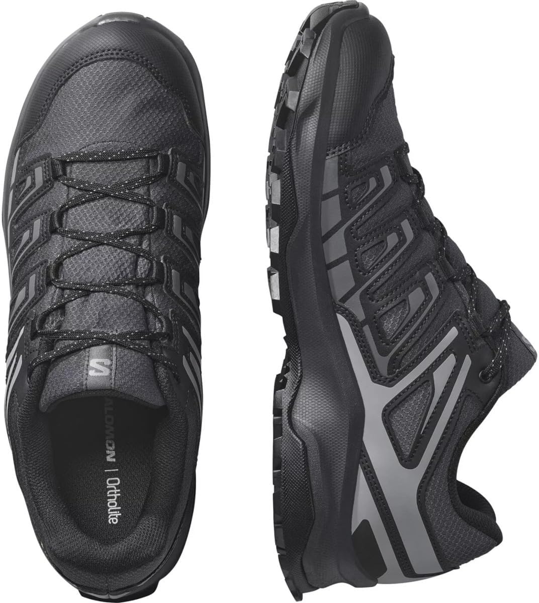 Salomon Extegra Gore-TEX, универсальные мужские треккинговые ботинки для комфорта, идеально подходят для походов и приключений на природе, Black — фото 2