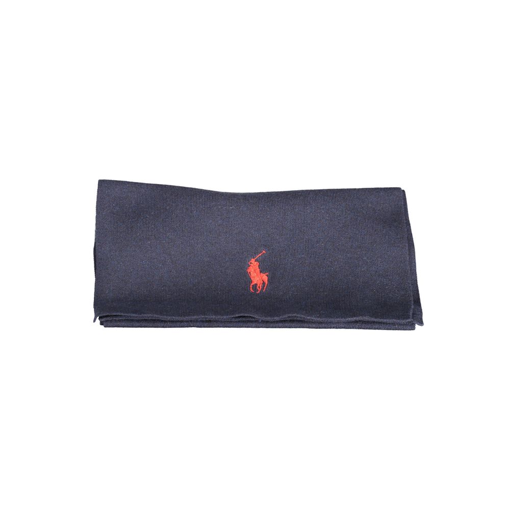 

Синий хлопковый шарф Ralph Lauren