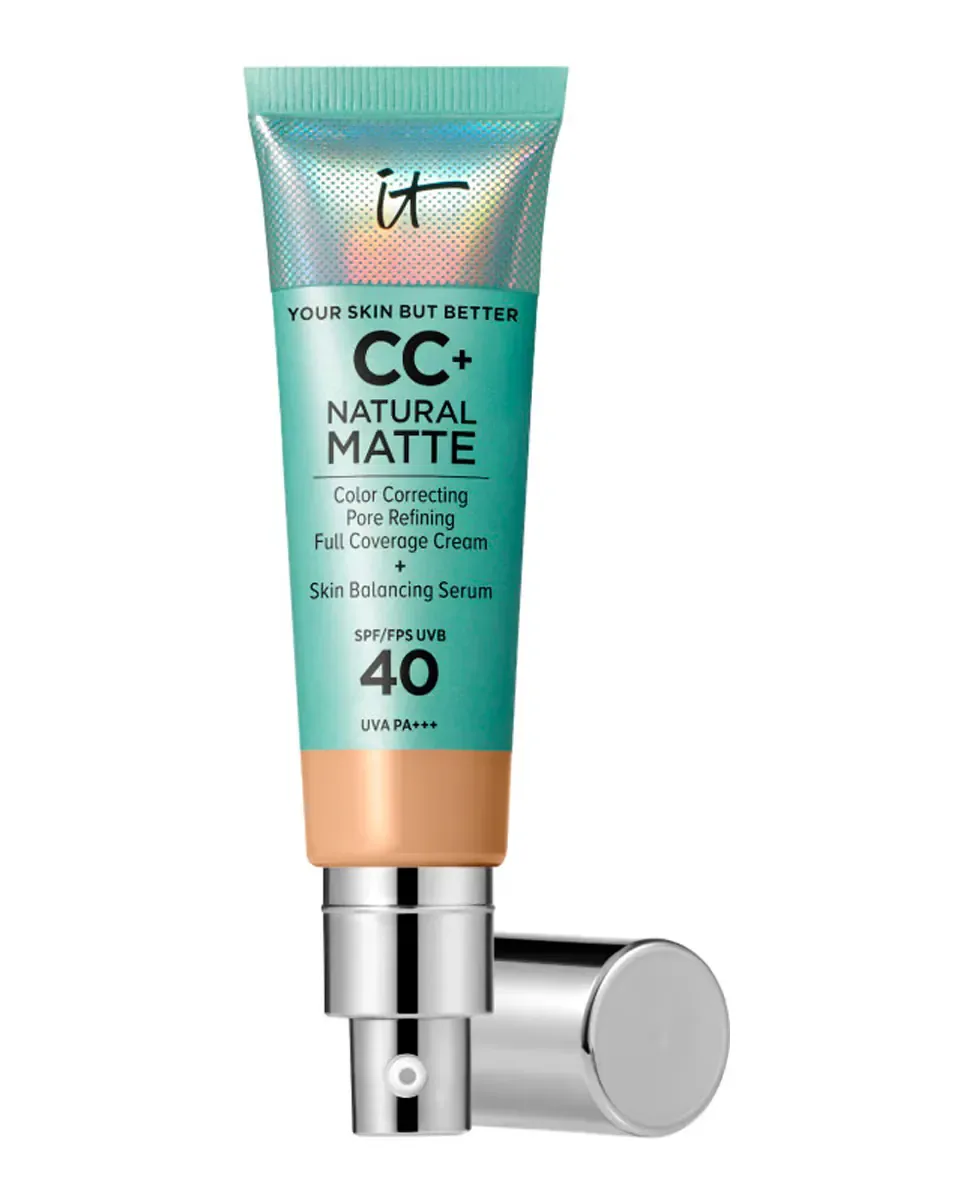 Тональная основа CC+ Natural Matte SPF 40 It Cosmetics, Medium Tan