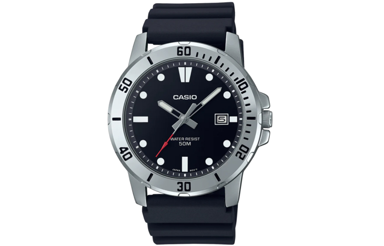

CASIO Часы Men Standard Series Black Watch MTP-VD01-1EV, Black Dial