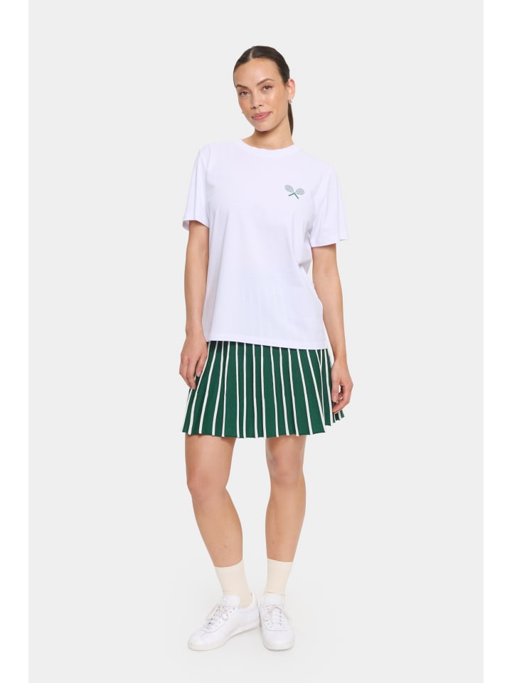 

Футболка JenneSZ Straight Fit, ярко-белая SAINT TROPEZ