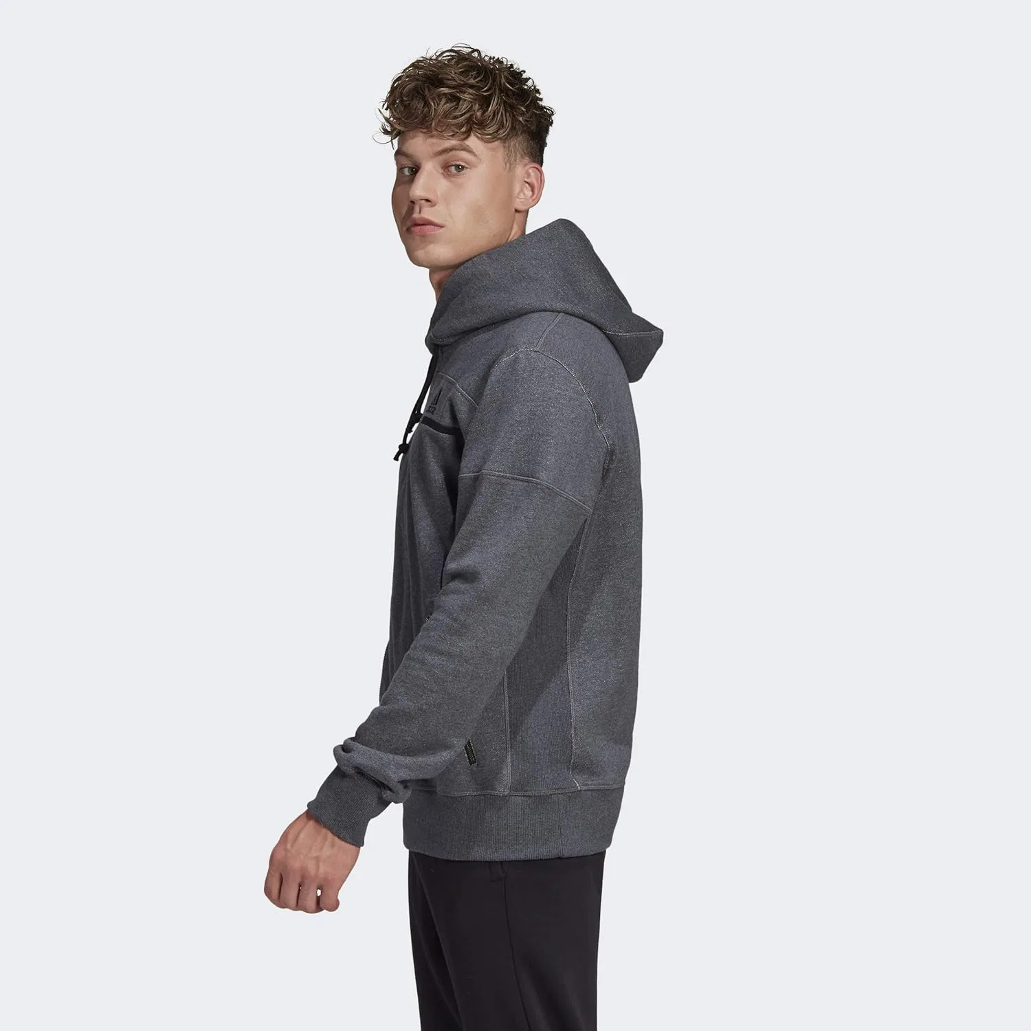 Толстовка adidas Z.N.E., Dark Grey Heather — фото 3