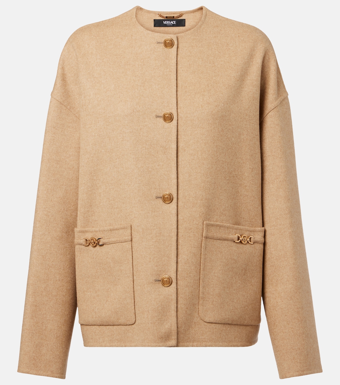 

Куртка из смесовой шерсти Versace, Beige Melange