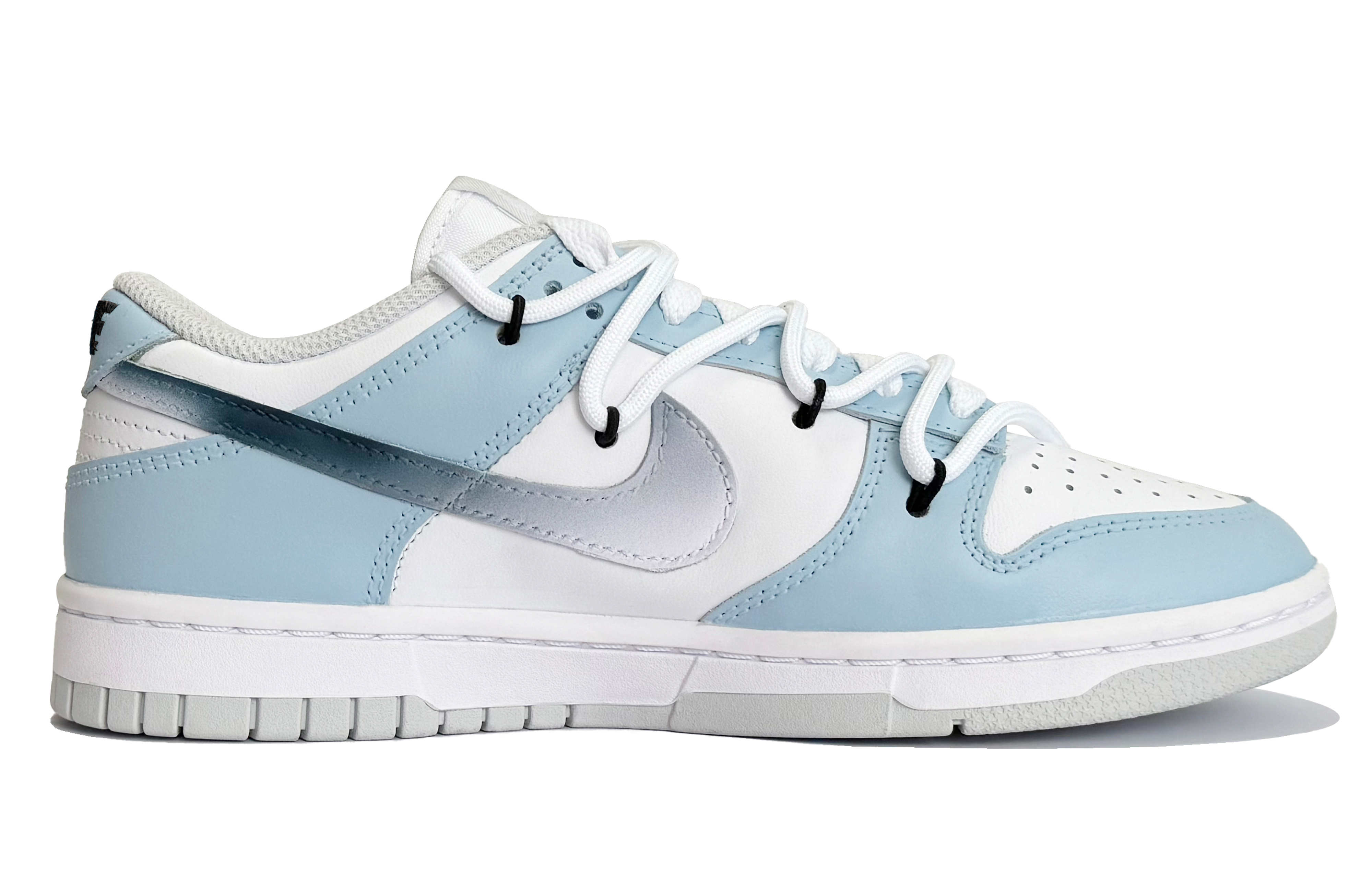 

Кроссовки Nike Dunk Skateboarding Shoes Women's Low-top White/Royal Blue/Fern Green, голубой, Синий, Кроссовки Nike Dunk Skateboarding Shoes Women's Low-top White/Royal Blue/Fern Green, голубой