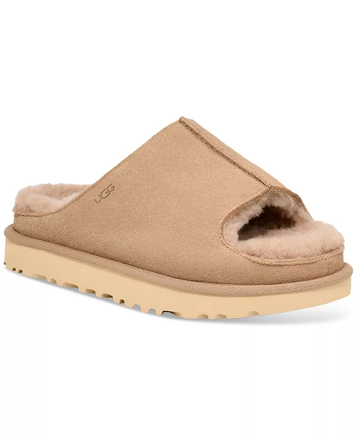 Женские сандалии Greenport Slide UGG®, коричневый/бежевый