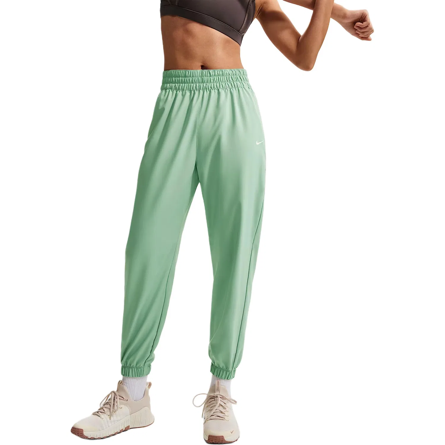 Женские штаны Dri Fit Quick Dry Nike, Mild Gray Green/White — фото 4