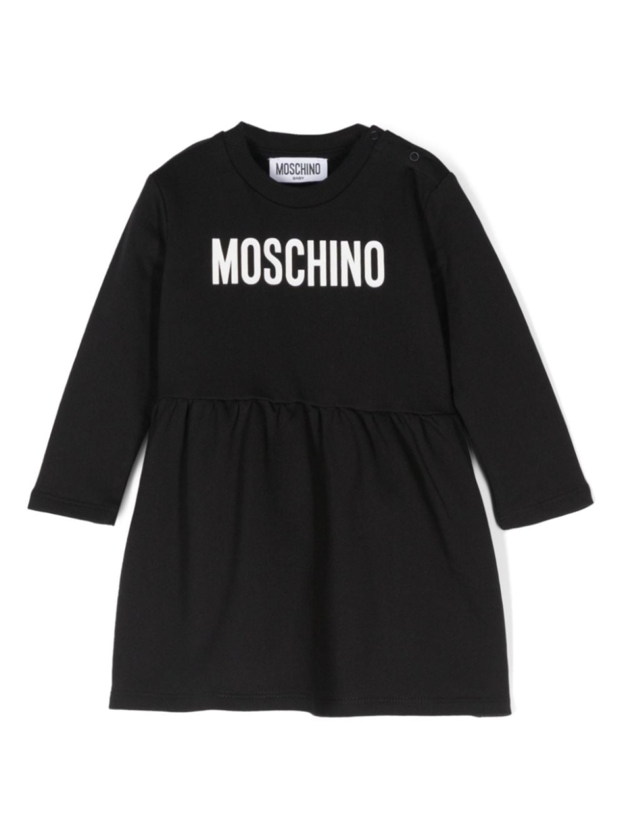 

Moschino Kids платье с логотипом, черный