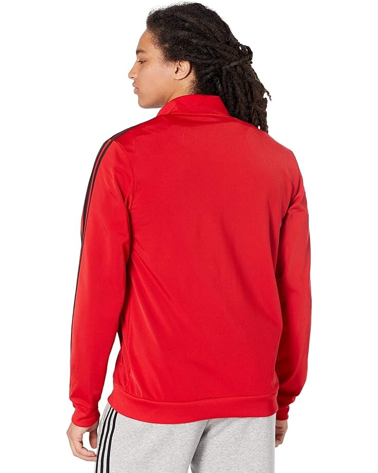 

Куртка Adidas Essentials 3-Stripes Tricot Track Jacket, цвет Scarlet/Black
