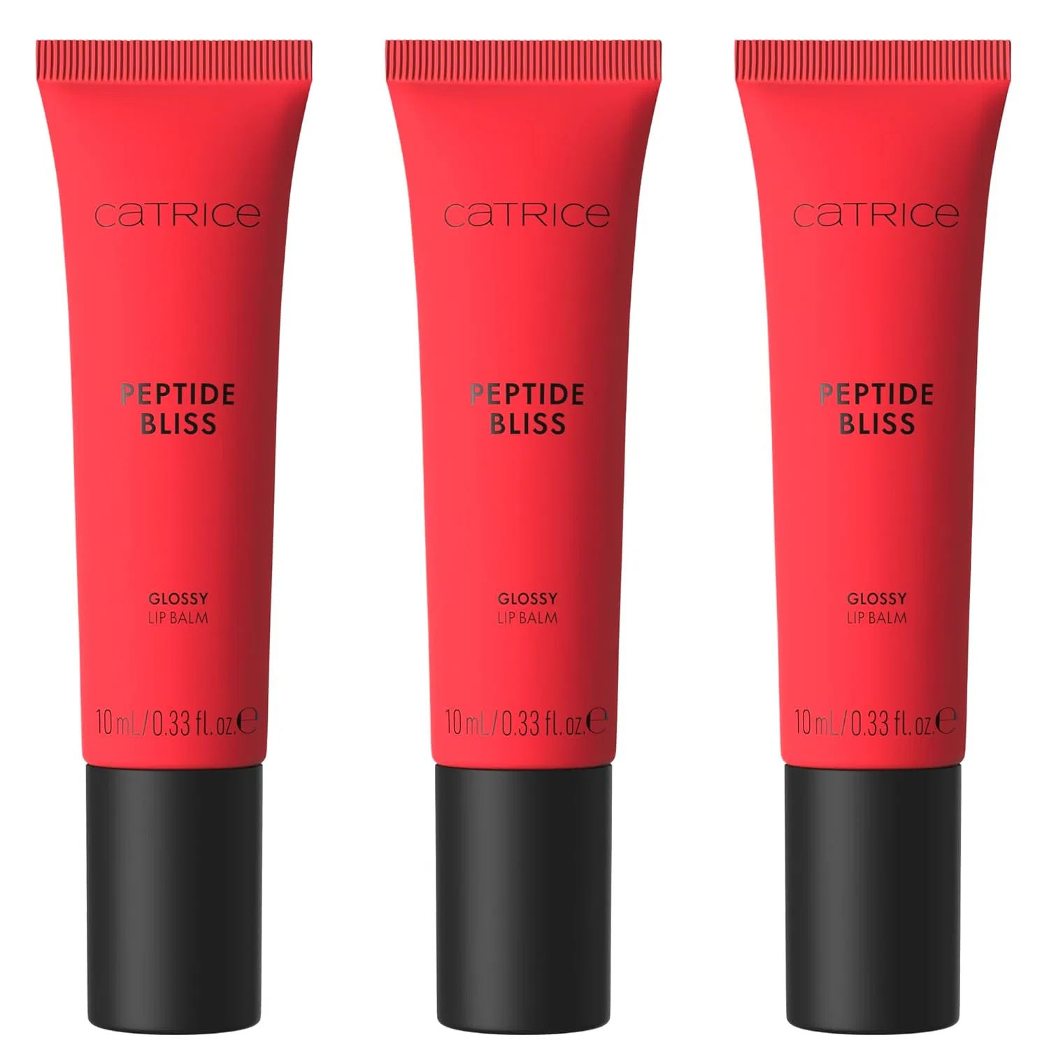 Увлажняющий блеск-бальзам для губ «Peptide Bliss Glossy Lip Balm No. 030» от Catrice, красный, 3 шт. Catrice, 030 Dew Not Disturb