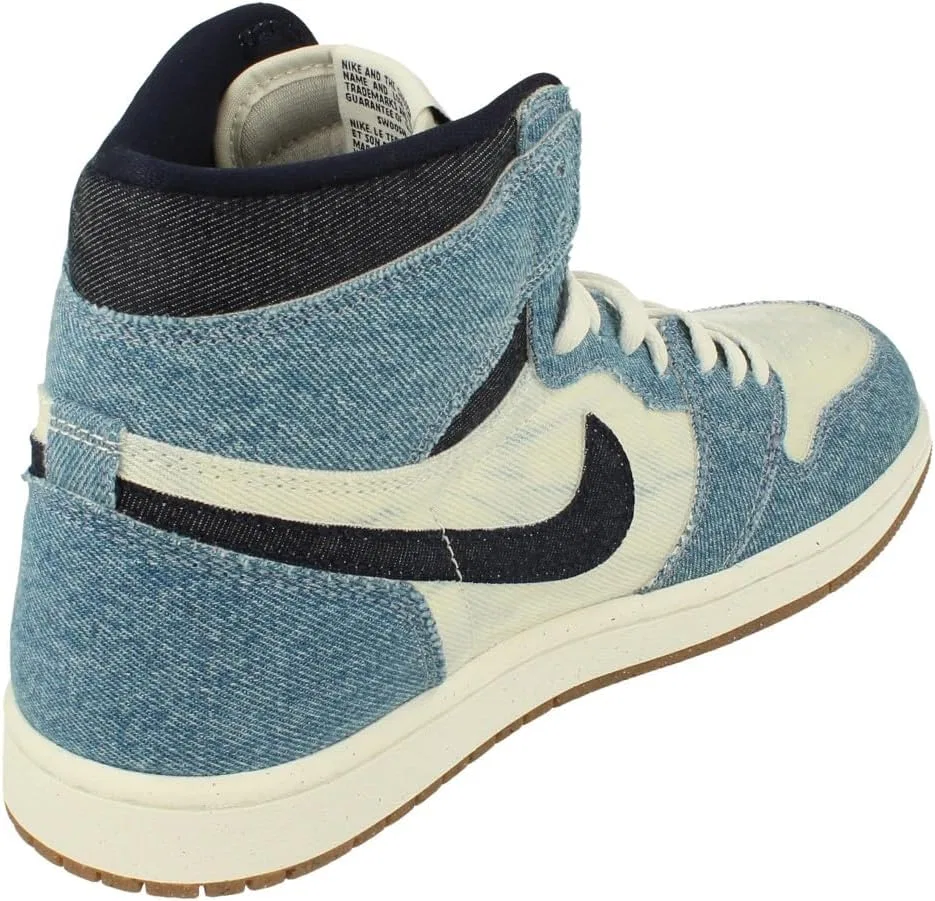 Мужские кроссовки Nike Air Jordan 1 Retro High OG, Summit White Obsidian 100 — фото 3