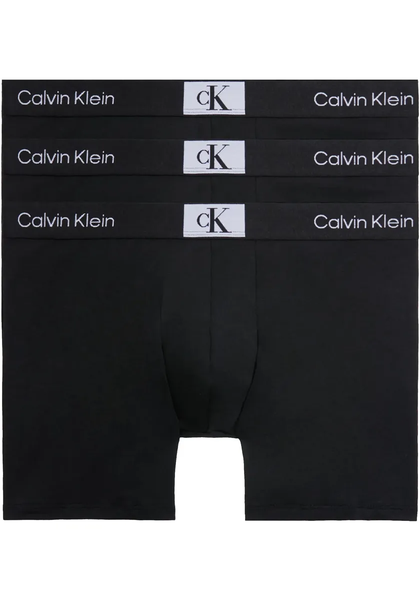 

Боксеры Calvin Klein Underwear "BOXER BRIEF 3PK" (3 шт. в упаковке, 3 шт. в упаковке), с фирменной этикеткой на поясе, черный