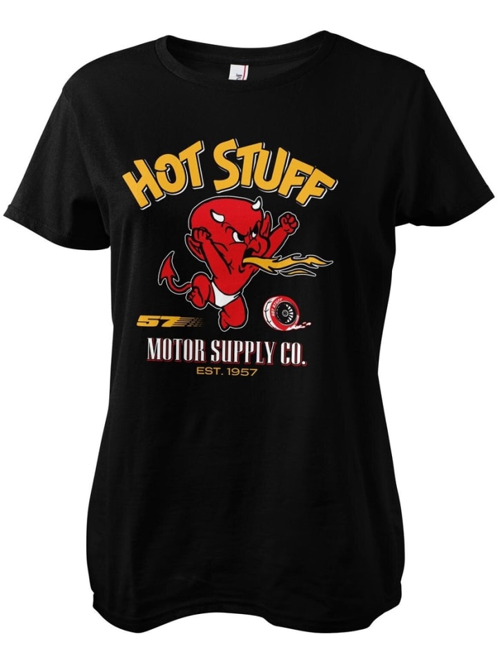 

Футболка Motor Supply Co Girly Tee Hot Stuff, черный