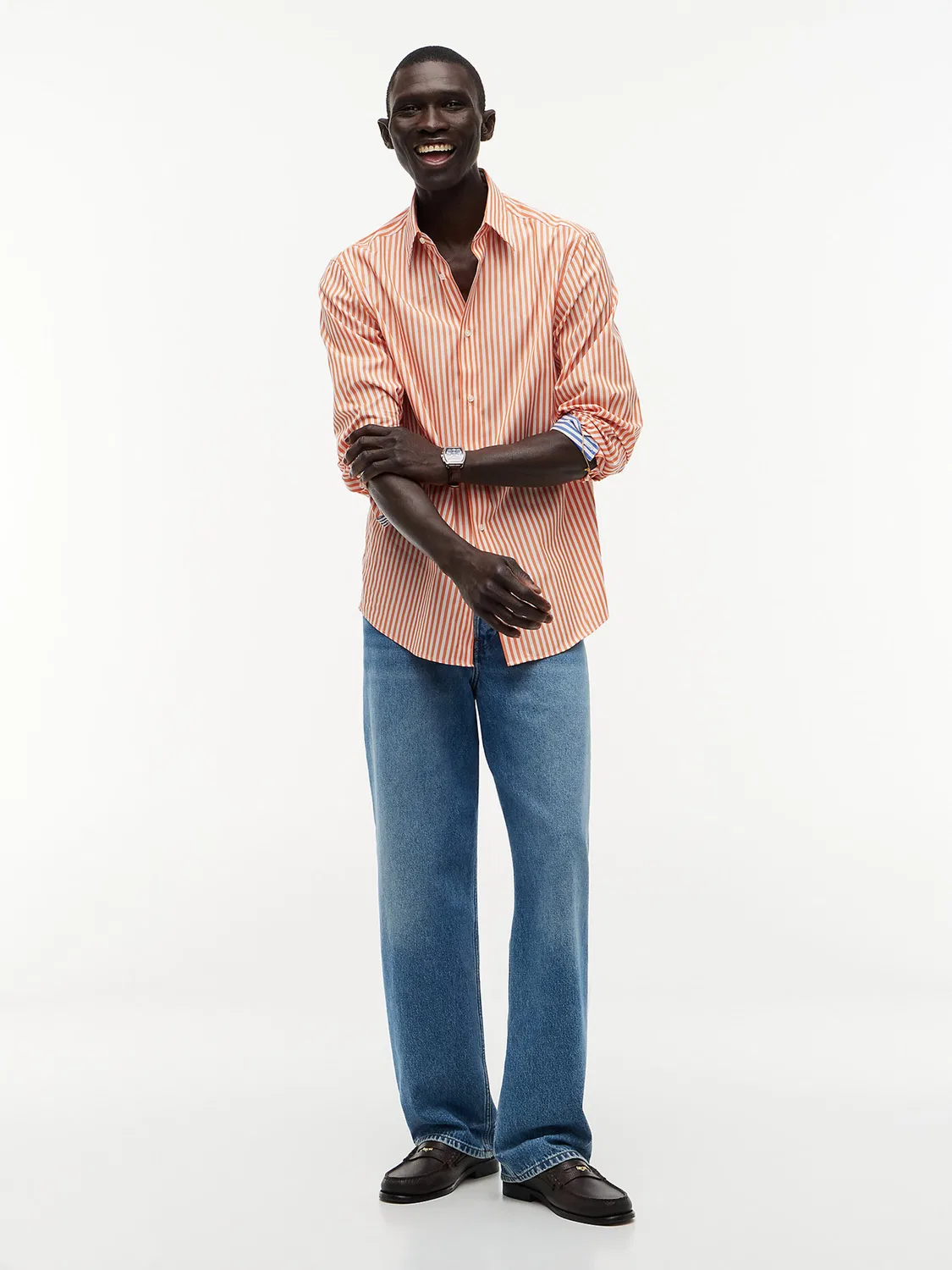Рубашка на пуговицах Tommy Hilfiger Comfort fit Button Up Shirt New York, оранжевый — фото 3