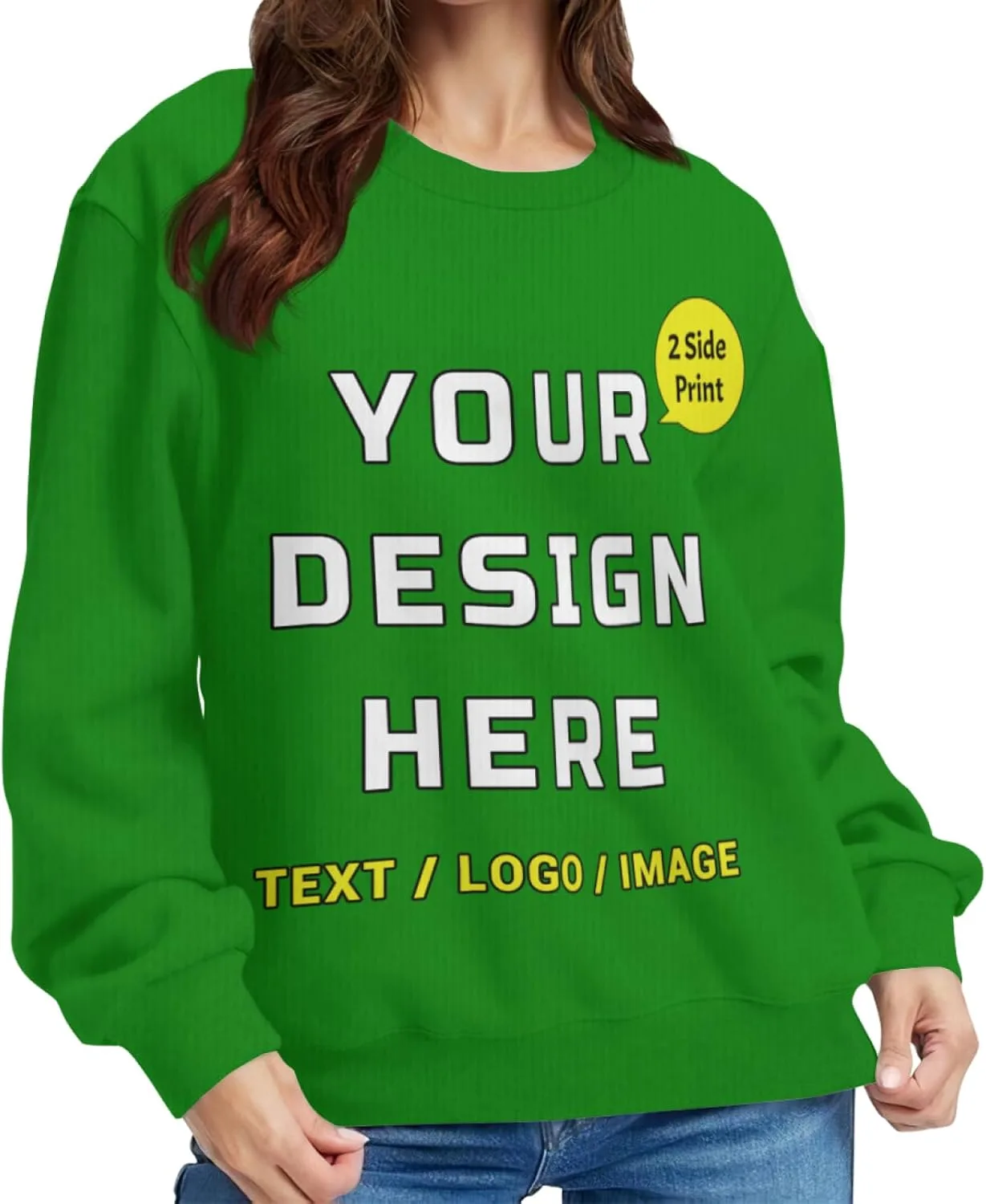 

Индивидуальный свитер с лицом на Рождество для женщин и мужчин