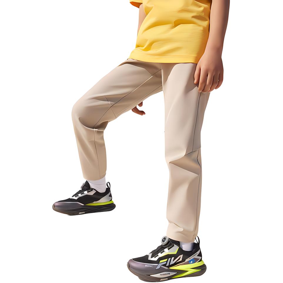 

Детские вязаные спортивные штаны тауп-серый FILA KIDS