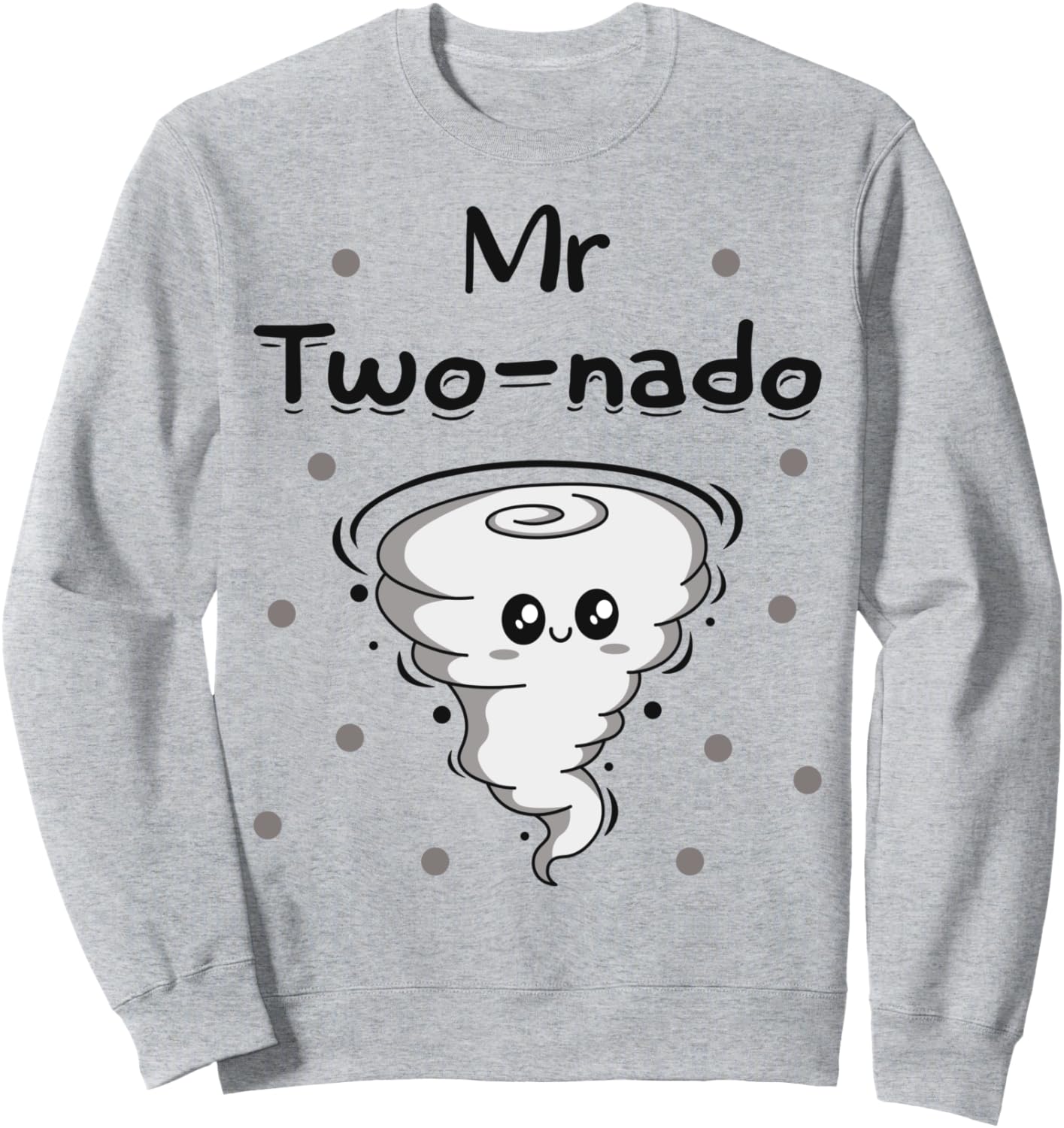 

Костюмированная толстовка «Мистер Два Торнадо Мальчики, 2-й день рождения, Семейная вечеринка Торнадо» Family Look 2 Year Old Tornados Decorations Gifts, серый