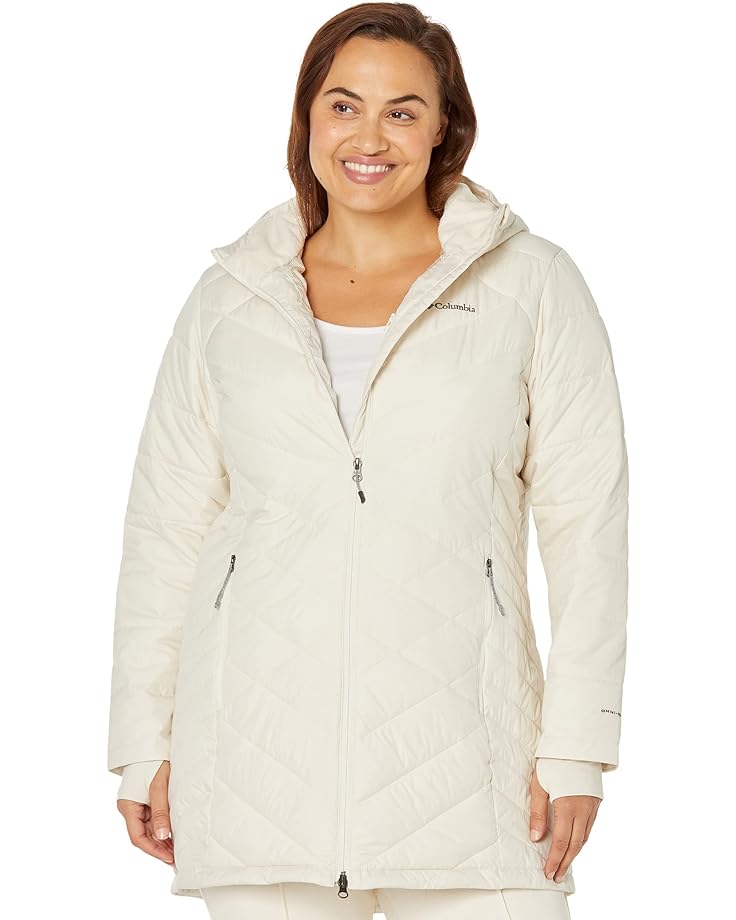 

Куртка Columbia Plus Size Heavenly Long Hooded, цвет Chalk