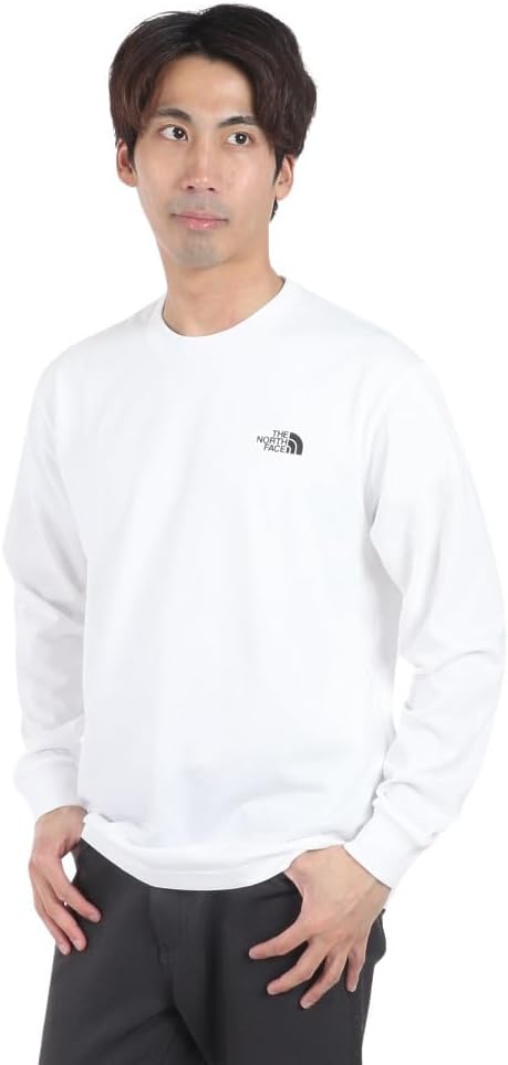 

Мужская футболка с длинным рукавом THE NORTH FACE с квадратным логотипом на спине, белый