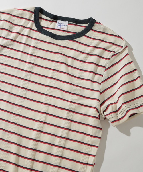 

Футболка с коротким рукавом, ребристая отделка, бренд Miller