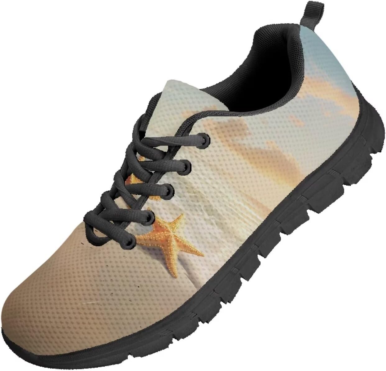 

Мужские кроссовки Funnydude Funny Print для тенниса, повседневная обувь для ходьбы, классические с шнуровкой, Starfish