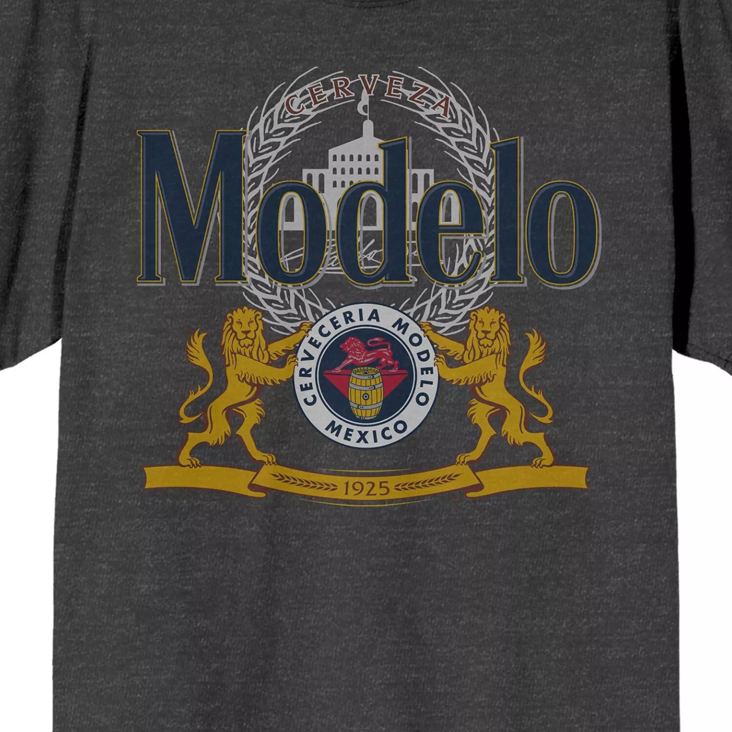 

Мужская футболка с рисунком Modelo Beer Crest Licensed Character